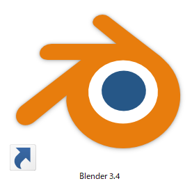作成された Blender 3.4 のアイコン