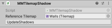KoalaDungeon WallsShadow の MMTilemapShadow コンポーネント