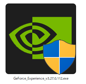 GeForce Experience インストーラをダウンロードしました.