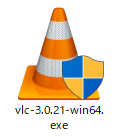 VLCメディアプレーヤーのインストーラアイコン