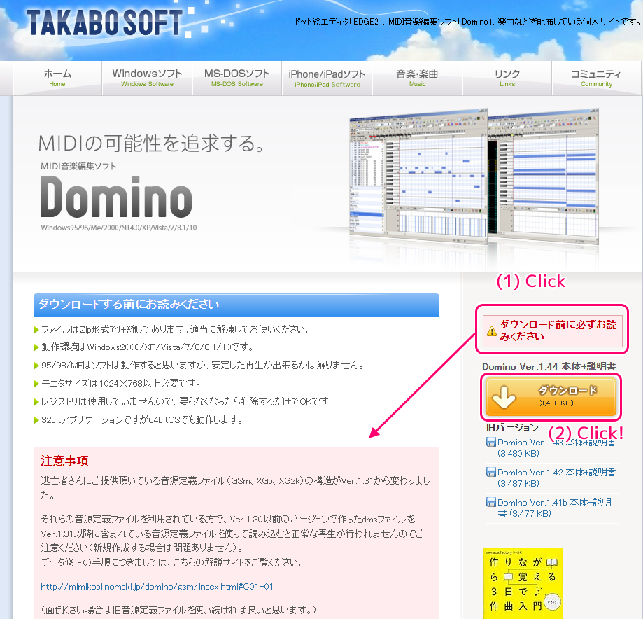 Domino 導入２