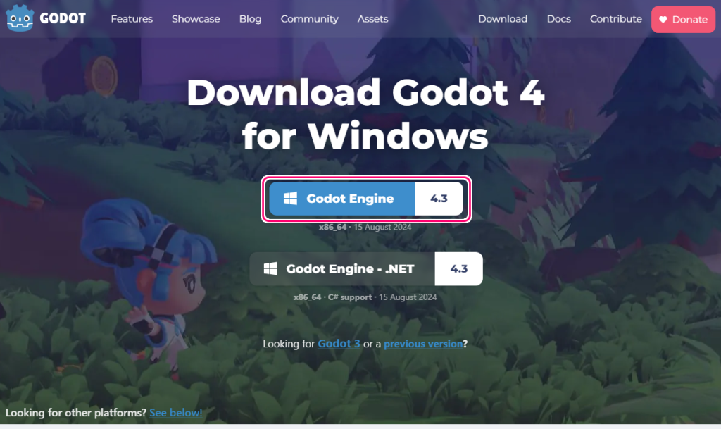 GodotEngine4.3 の導入2