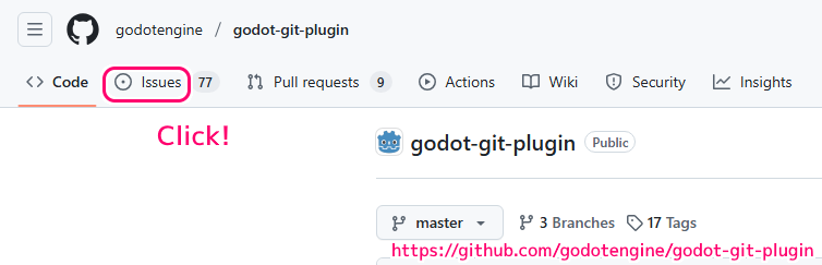 Godot4 GitHub の Issue でエラーを報告する2