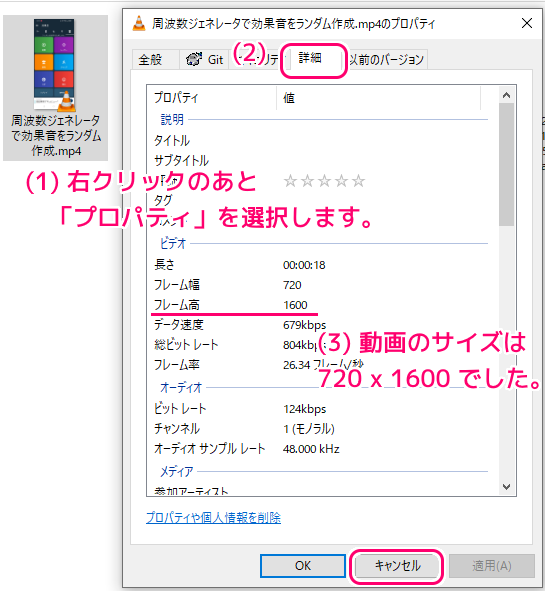 AviUtl 最大画像サイズを増やしてスマホの動画を読み込む2