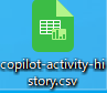 Copilot 会話履歴を csv 形式で取得する12