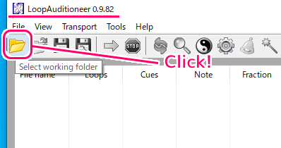 LoopAuditioneer で wav のループポイントを設定する2