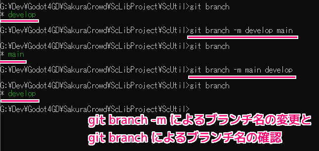 TortoiseGit ブランチ名の変更の手順5