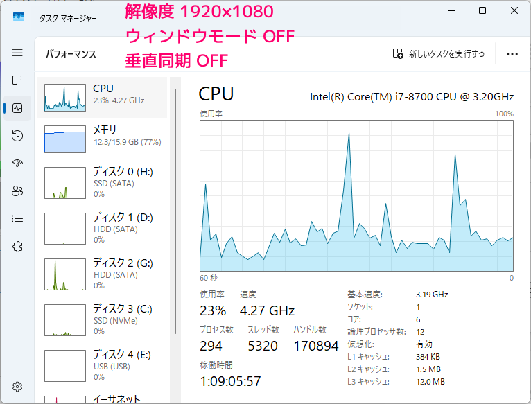 ZombieArmyTrilogy GPU高負荷・ファンがうるさい場合の設定例5