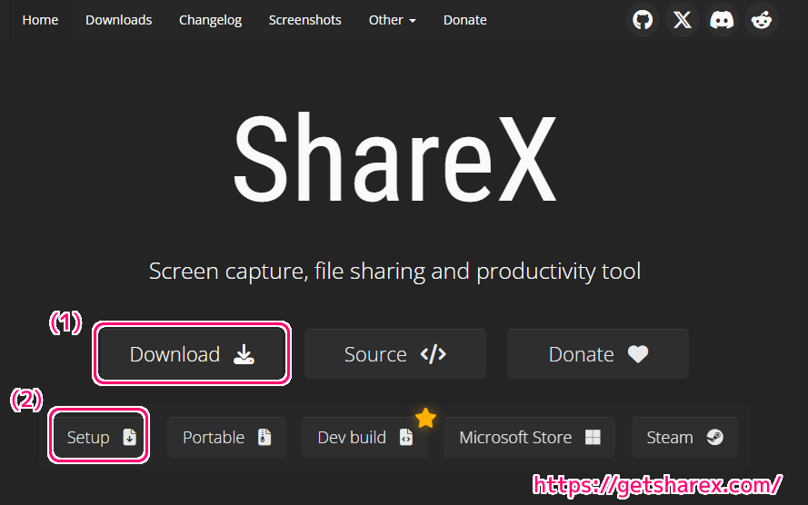 ホットキーからスクリーンショットや動画撮影ができる無料ソフトShareXの導入2
